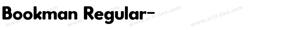 Bookman Regular字体转换